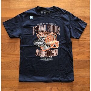 Auburn Tigers 2025 Final Four Men's Basketball Shirt San Antonio TX Size Medium